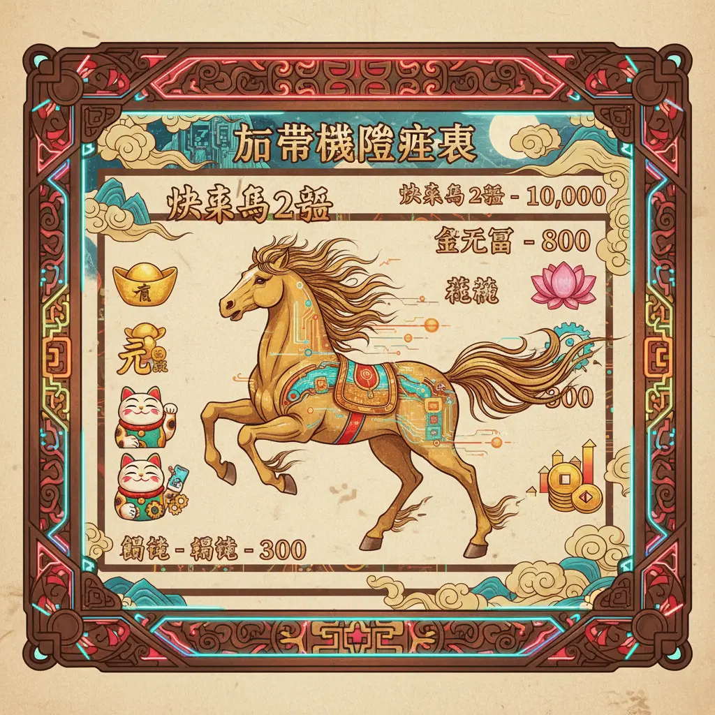 老虎機賠率表 - 快樂馬 2號