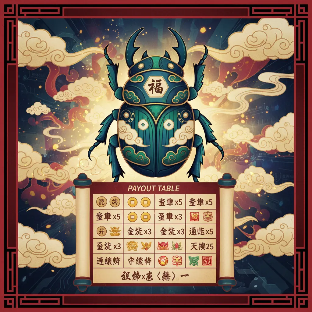 老虎機賠率表 - 聖甲蟲