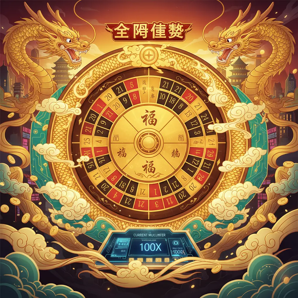全盤倍數 - 黃金龍輪盤